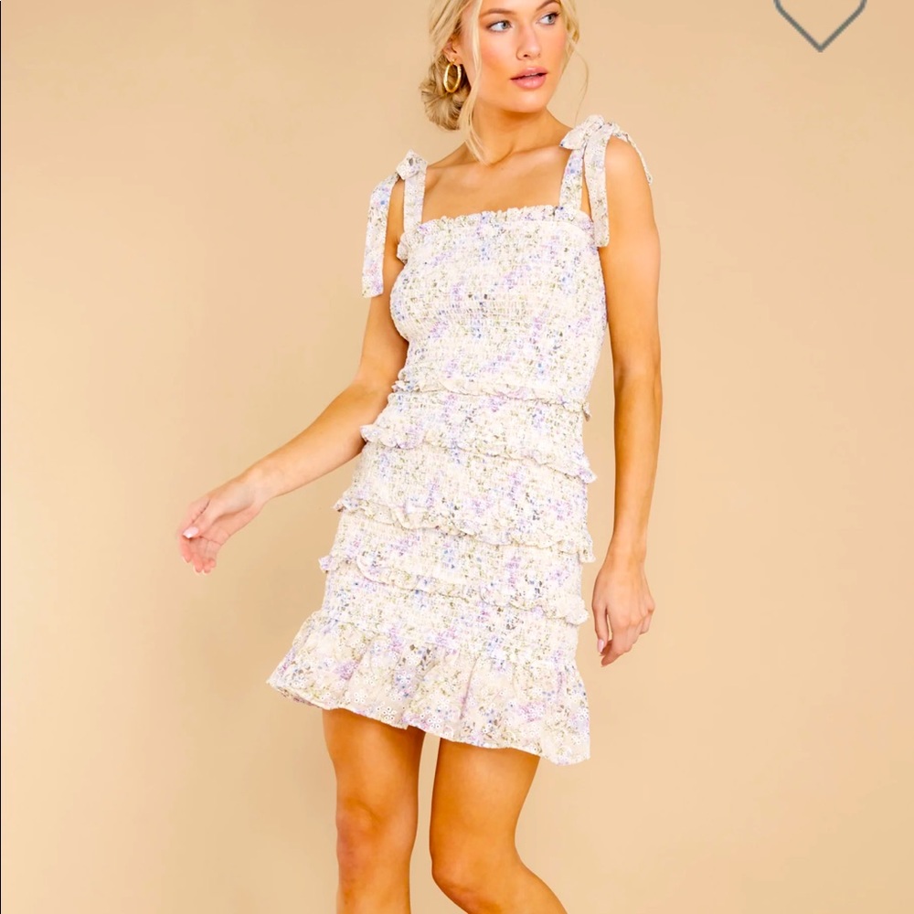 Ruffle dress, pre owned, size small